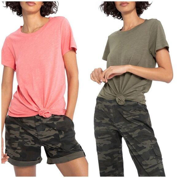 Social Standard by Sanctuary one and only Tee TWO army green pink - Picture 1 of 13